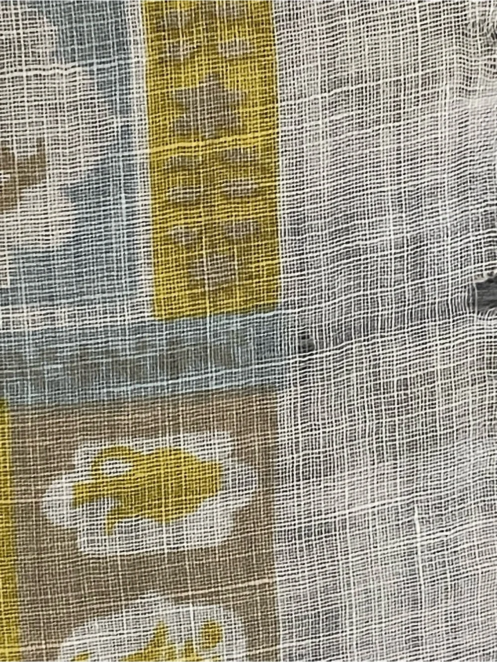 Vintage 50s Tammis Keefe Linen Cotton Sxarf 15 In Sq Poor Condition